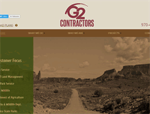 Tablet Screenshot of g2contractors.com